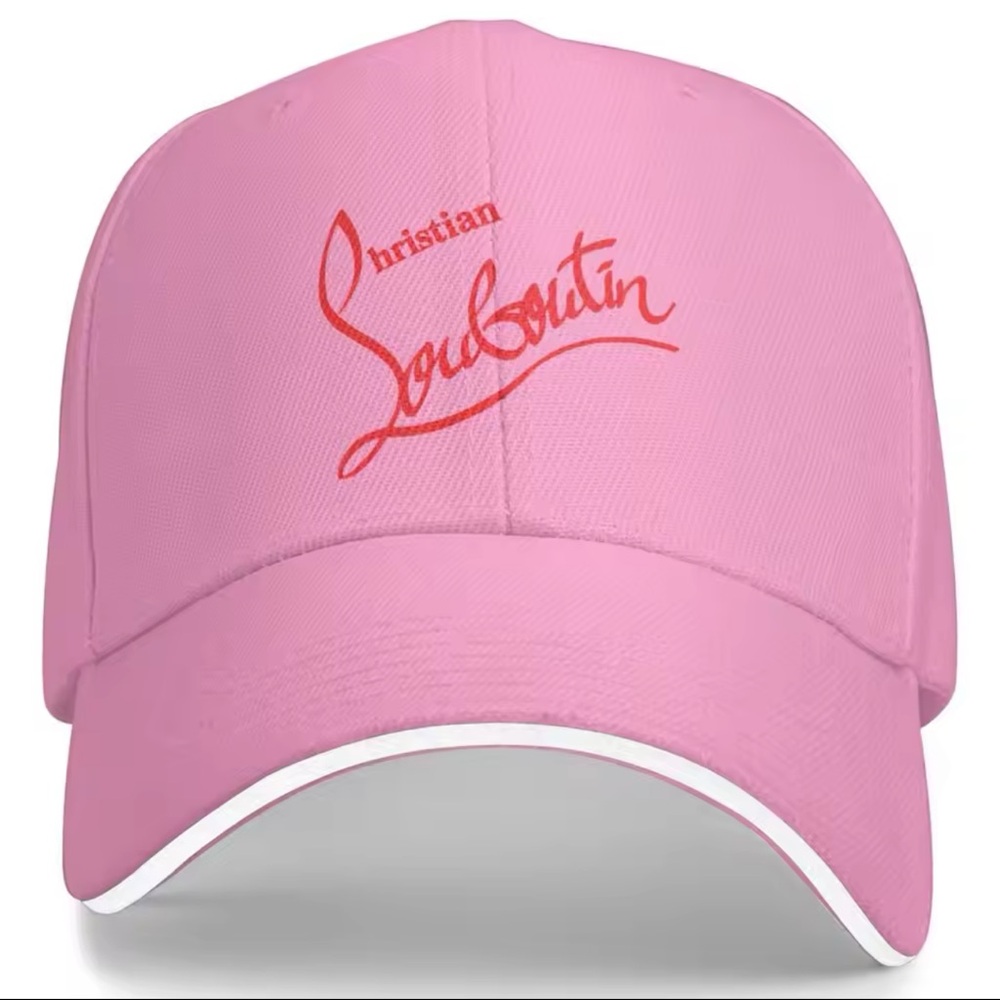 Last In Stock !! Christian Loubie Luxury Hat Designer look PINK
